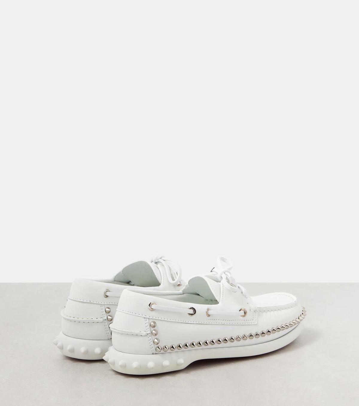 Christian Louboutin Gerockel leather boat shoes