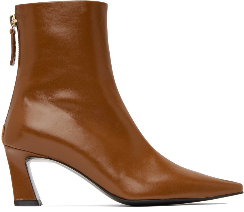 Photo: Reike Nen Brown Slim Lined Ankle Boots