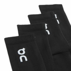 ON Core Run Sock High 2P in Black