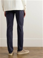 Thom Sweeney - Straight-Leg Stretch-Lyocell and Cotton-Blend Twill Chinos - Blue