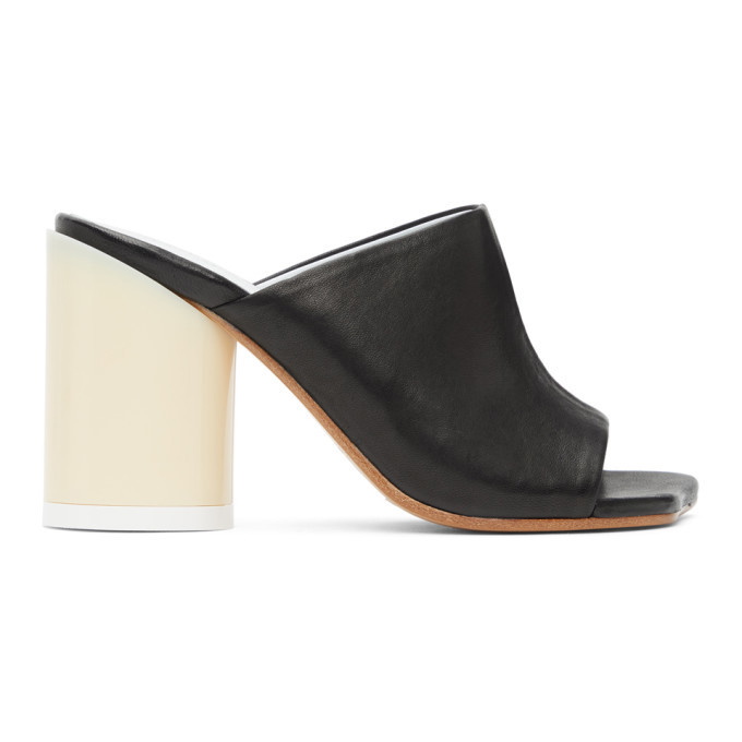 Photo: MM6 Maison Margiela Black Open Toe Sandals