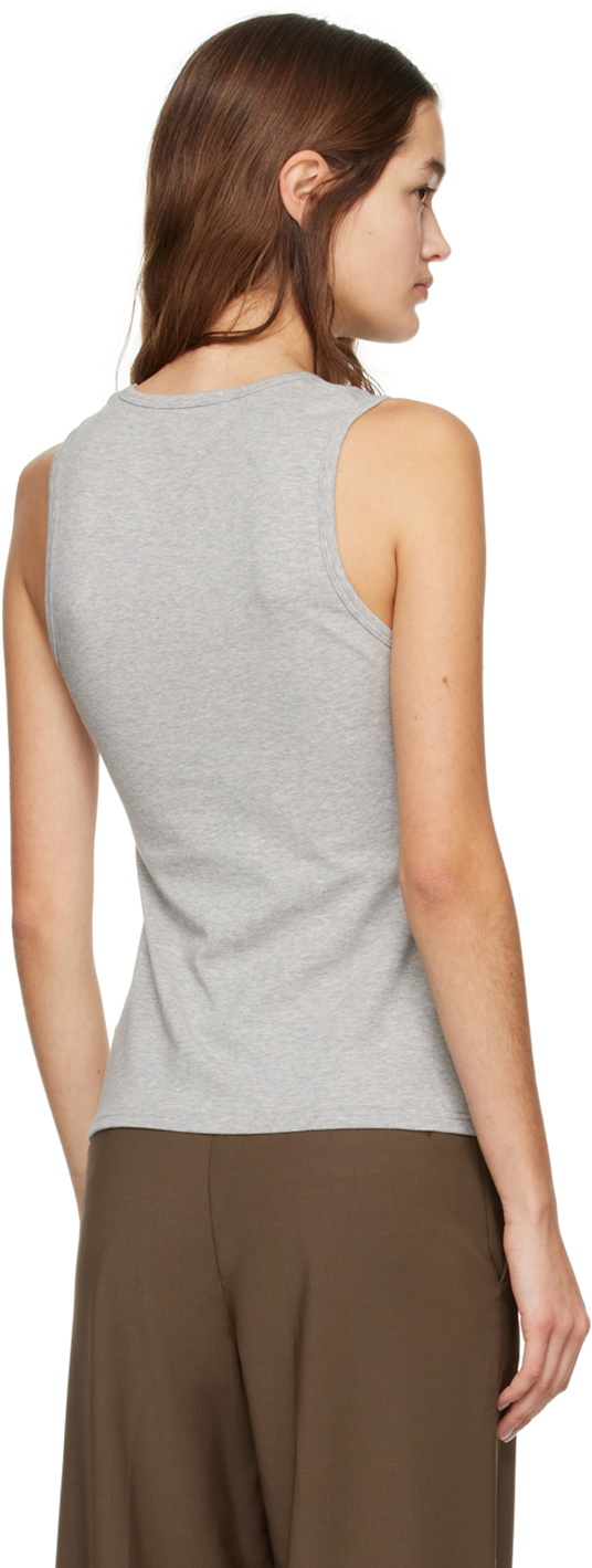 Matteau Gray Deep U Tank Top