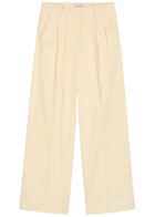 Moncler Straight-leg Cotton-poplin Trousers Beige