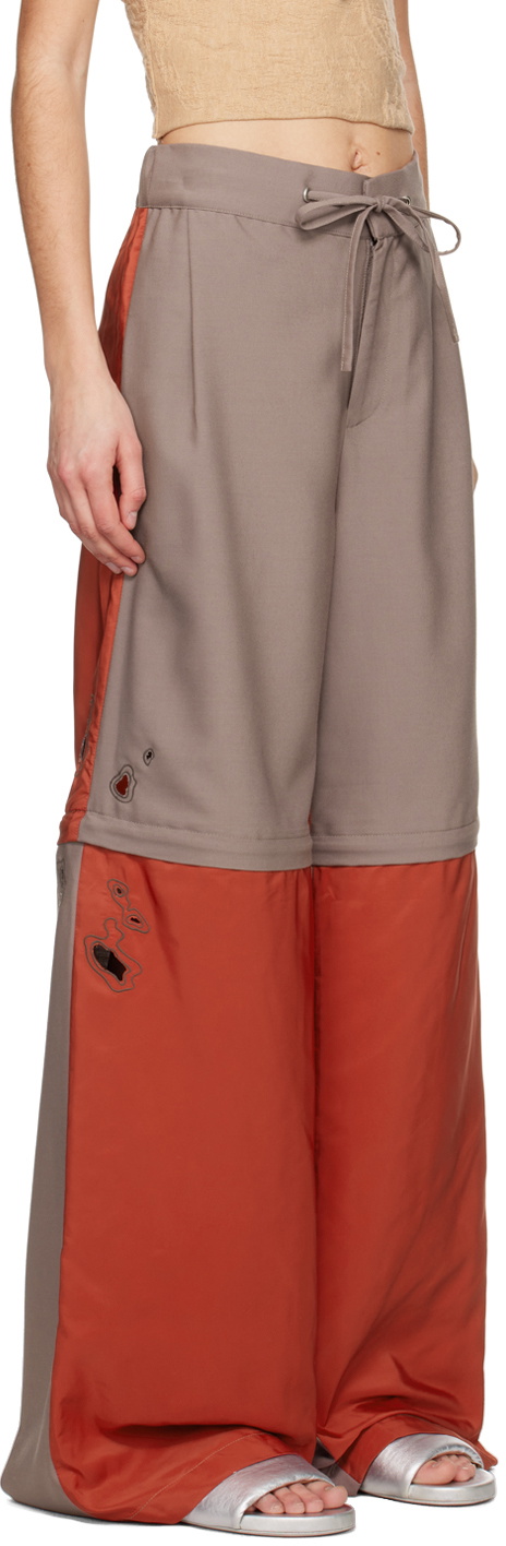 Serapis Red & Purple Convertible Lounge Pants