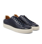 Hugo Boss - Mirage Full-Grain Leather Sneakers - Men - Navy