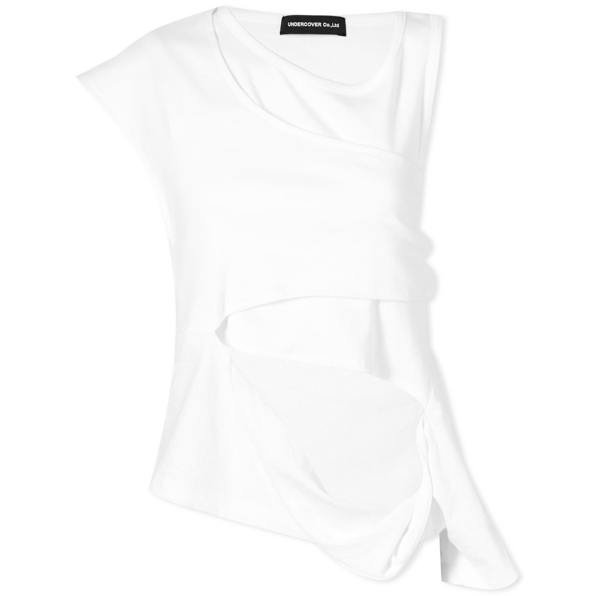 Undercover Women's Multi Layer Vest Top in White Undercover