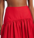 Staud Procida linen maxi skirt