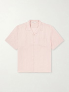 Onia - Convertible-Collar Linen and Lyocell-Blend Shirt - Pink