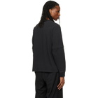 sacai Black Cotton Jersey Long Sleeve T-shirt