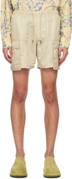 Jacquemus Beige Le Papier 'Le Cargo De Bain' Swim Shorts