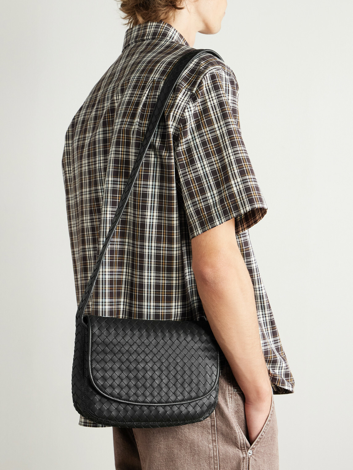 Bottega Veneta - Intrecciato Leather Messenger Bag