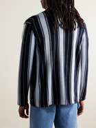 Guest In Residence - Baja Everywear Striped Cashmere Cardigan - Blue