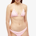 Frankies Bikinis Women's Lucia Eyelet Bikini Bottom in Pink