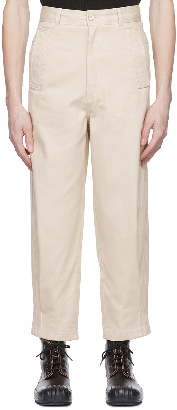 Photo: ADER error Off-White Cotton Trousers