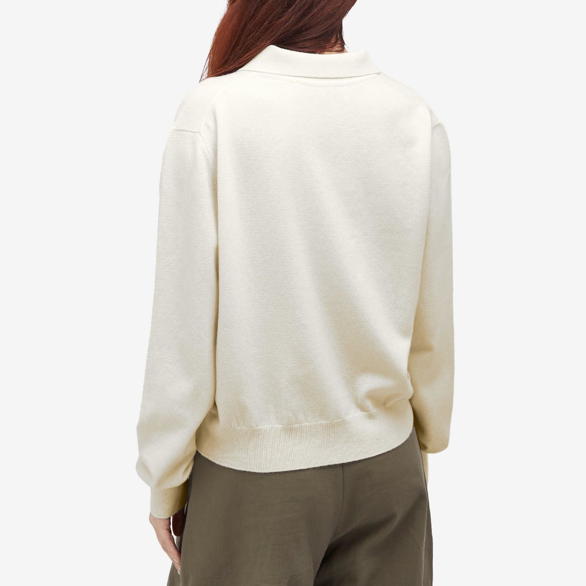 Róhe Women's Cashmere Polo in Off White
