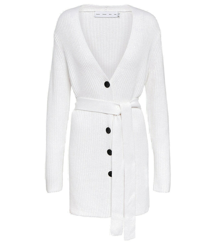 Photo: Proenza Schouler White Label cotton and cashmere cardigan