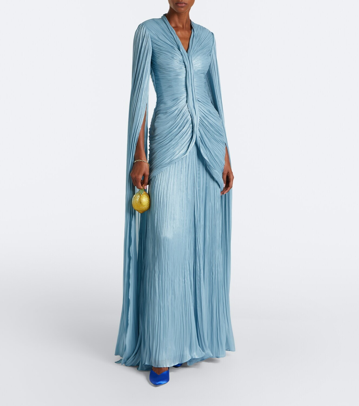 Judith Leiber Couture Citron Lemon embellished clutch