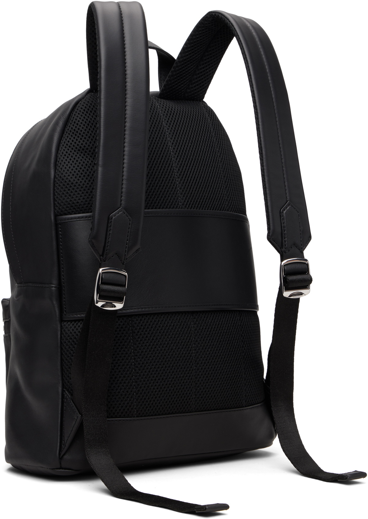 Polo Ralph Lauren Black Smooth Leather Backpack