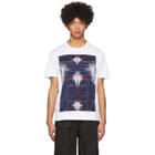 Craig Green White and Navy Embroidered Body T-Shirt