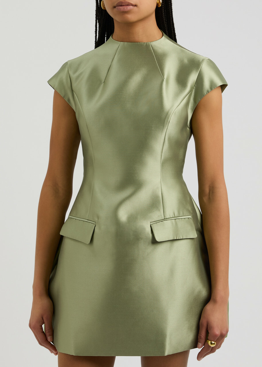 Odd Muse The Ultimate Muse Crepe Mini Dress Olive
