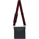 Gucci Black Small GG Supreme Messenger Bag