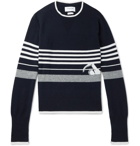 Thom Browne - Striped Intarsia Cashmere Sweater - Men - Navy