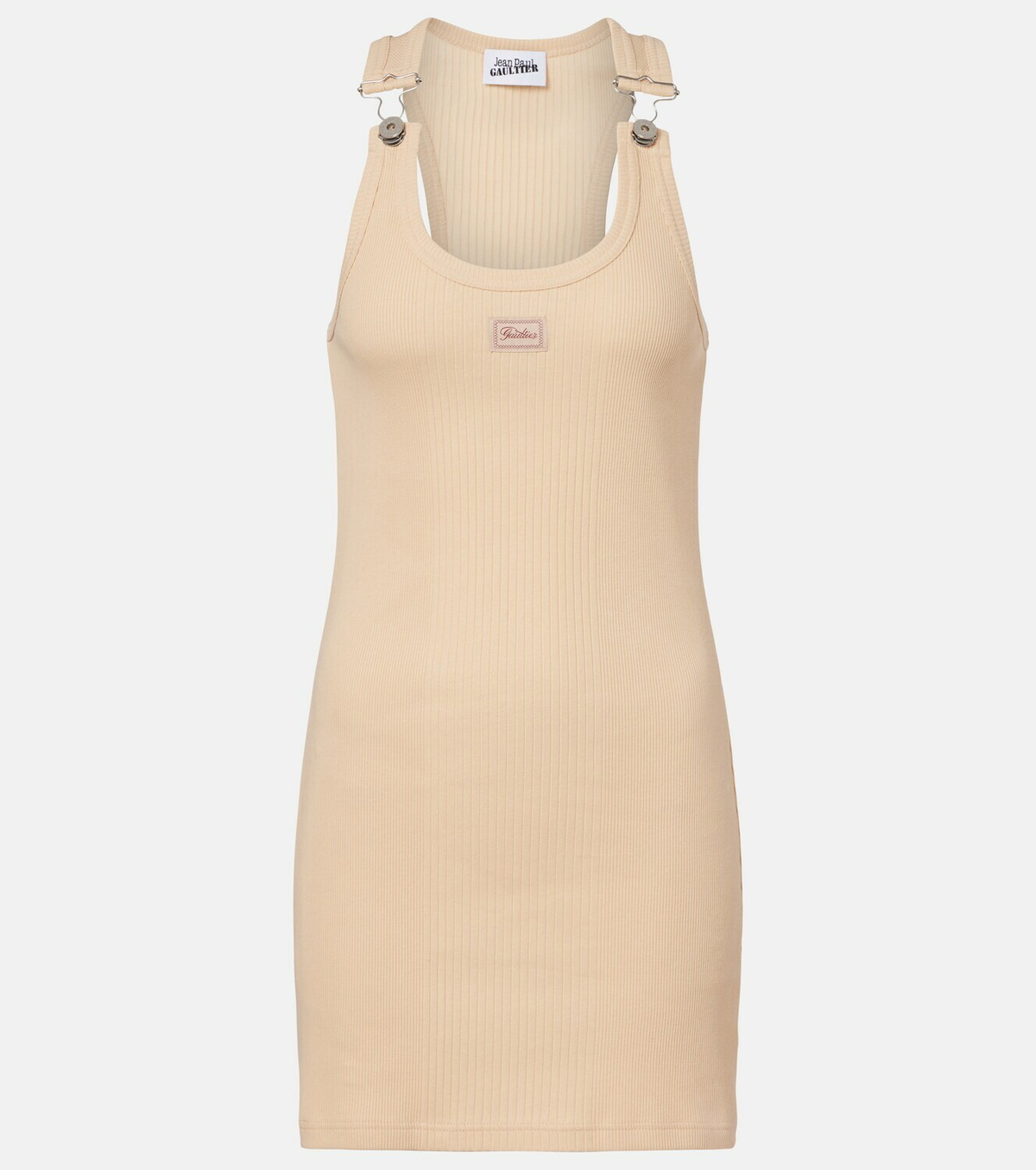 Jean Paul Gaultier Ribbed-knit cotton minidress