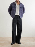 Kartik Research - Gul Embroidered Wool and Silk-Blend Jacket - Purple