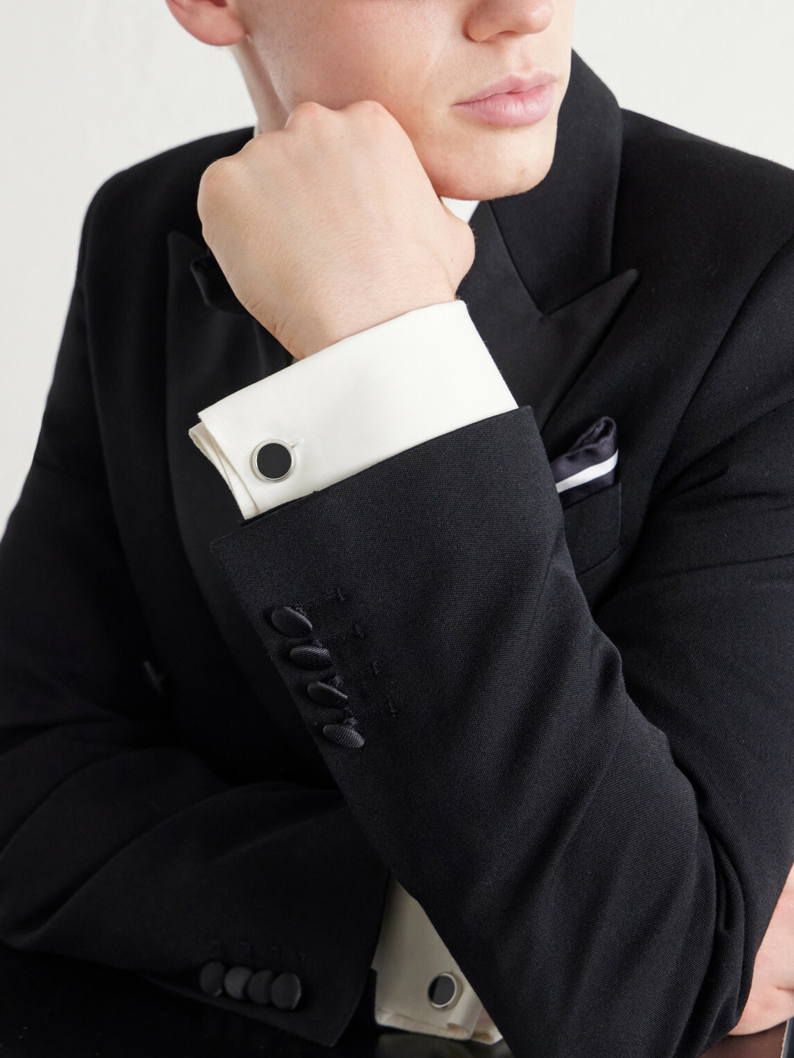 Montblanc - Stainless Steel Onyx Cufflinks - Black