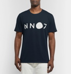 NN07 - Ethan Logo-Print Pima Cotton-Jersey T-Shirt - Blue