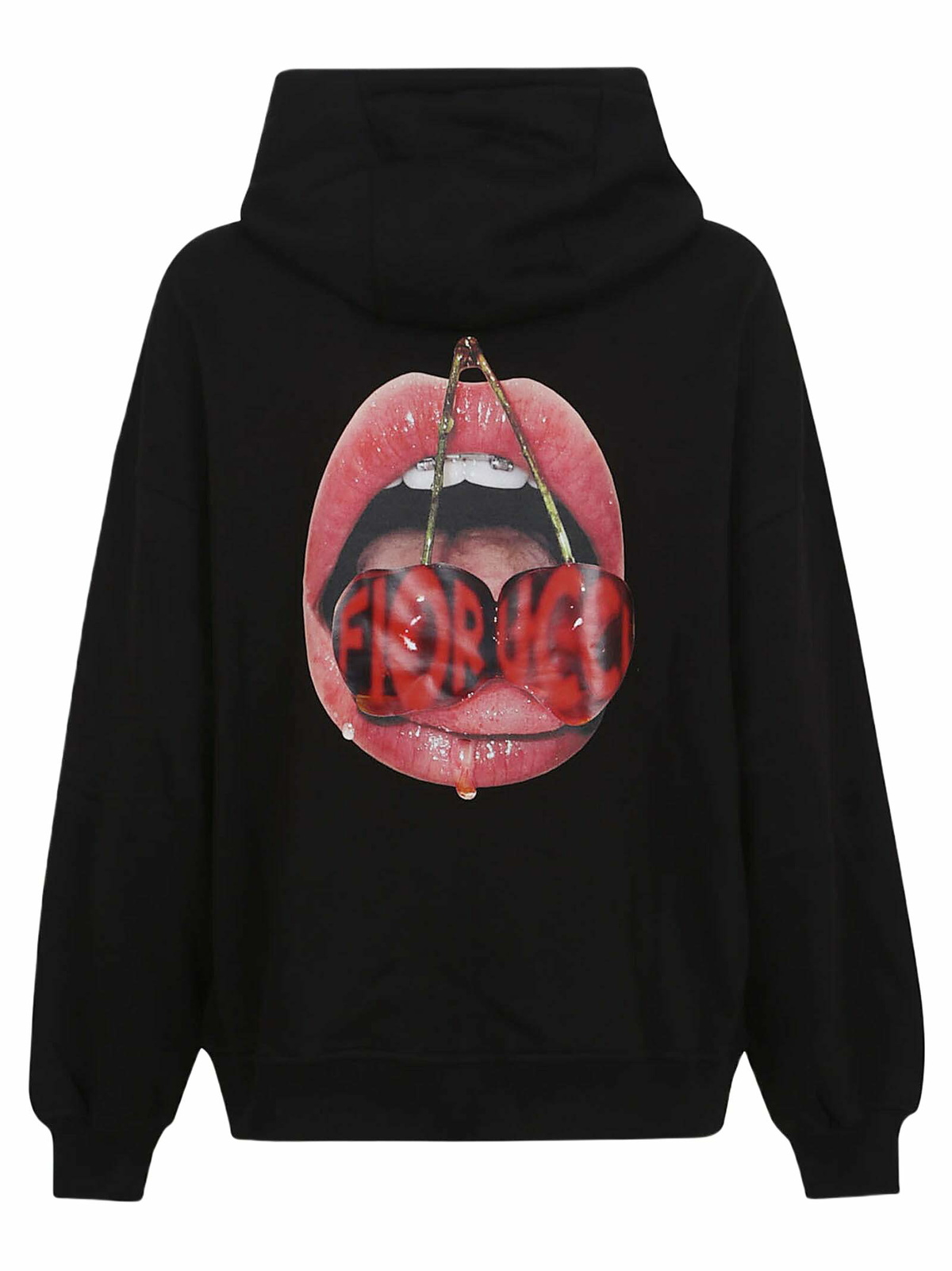 Fiorucci Mouth Print Relaxed Fit Hoodie