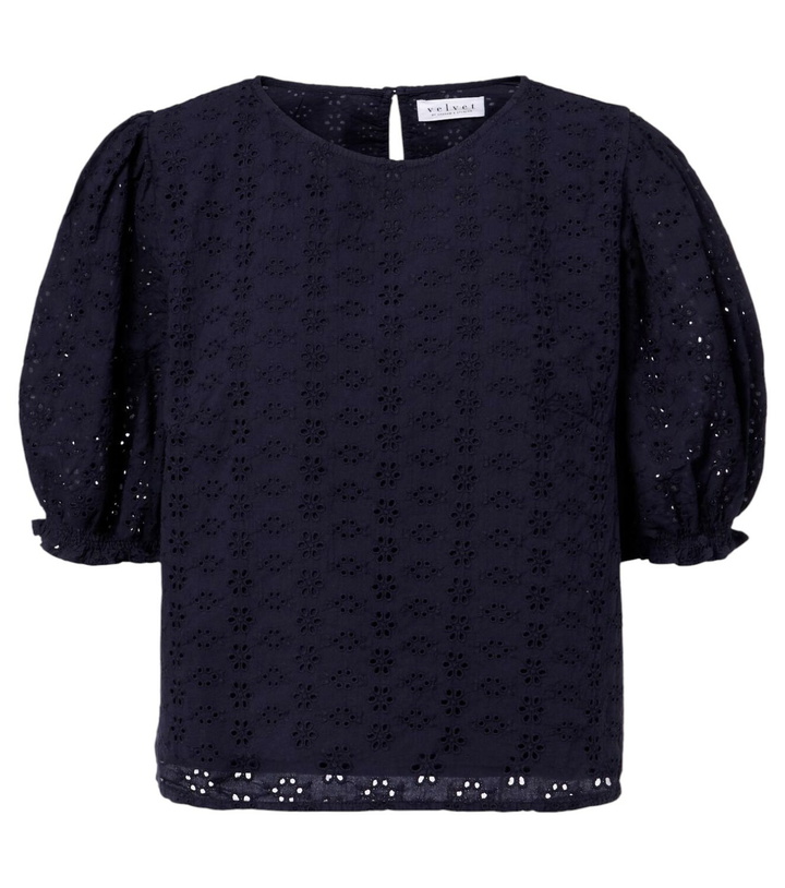 Photo: Velvet Dalyn embroidered cotton blouse