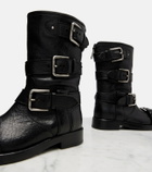 Dolce&Gabbana Leather biker boots