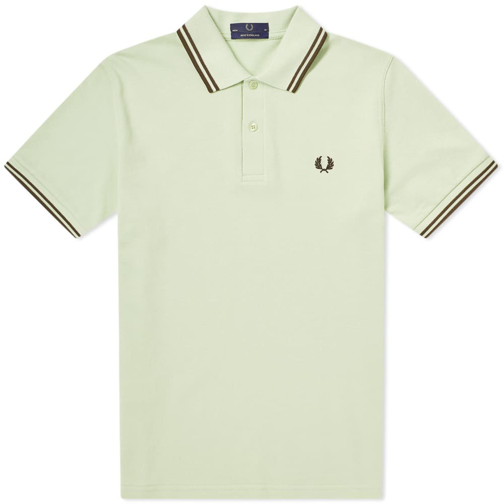 Fred Perry Original Twin Tipped Polo Green Fred Perry