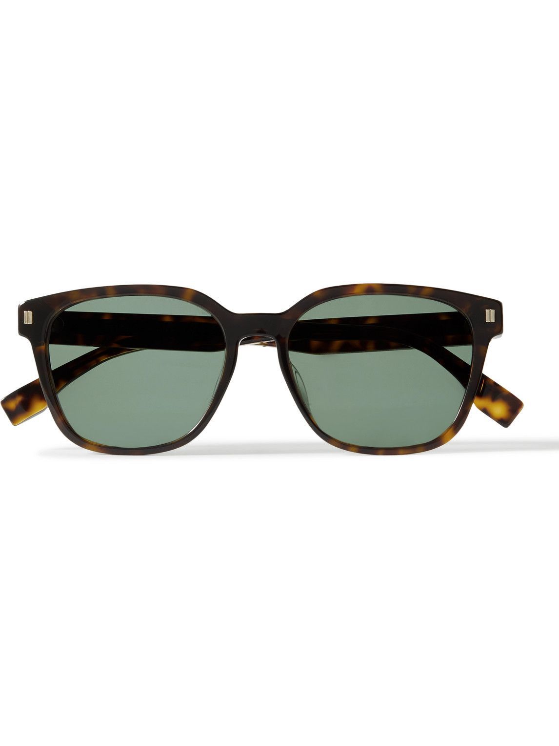 Fendi O'Lock Flat-Top Nylon Square Sunglasses