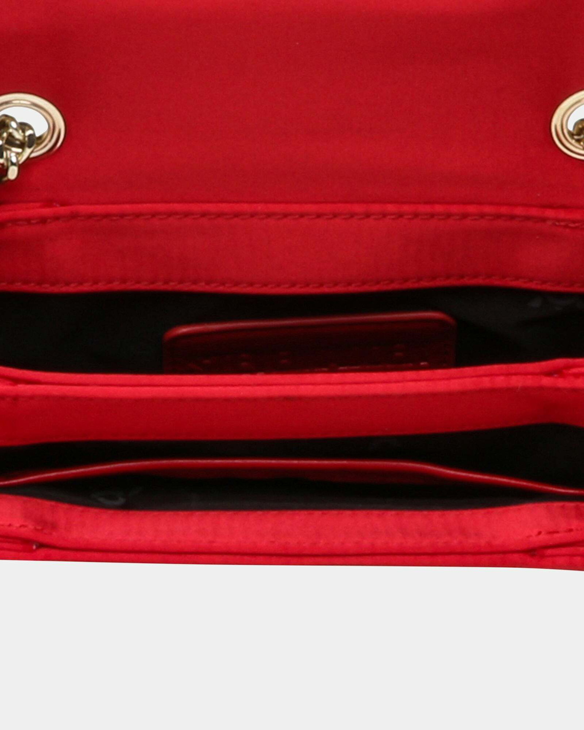Steve Madden Bsaucer Bag in Red Satin