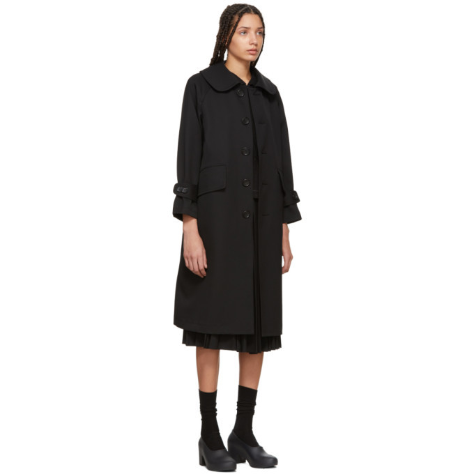 Tricot Comme des Garcons Black Wool Oversized Coat Tricot Comme