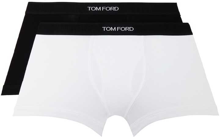 Photo: TOM FORD Two-Pack Black & White Boxers