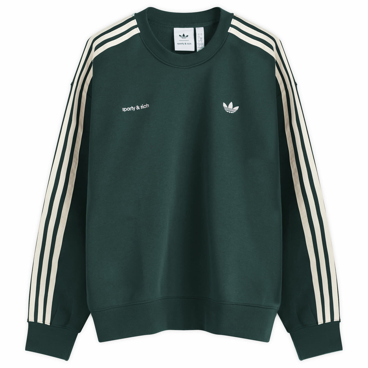 Adidas Women's X Sporty & Rich Sweatshirt in Shadow Green
