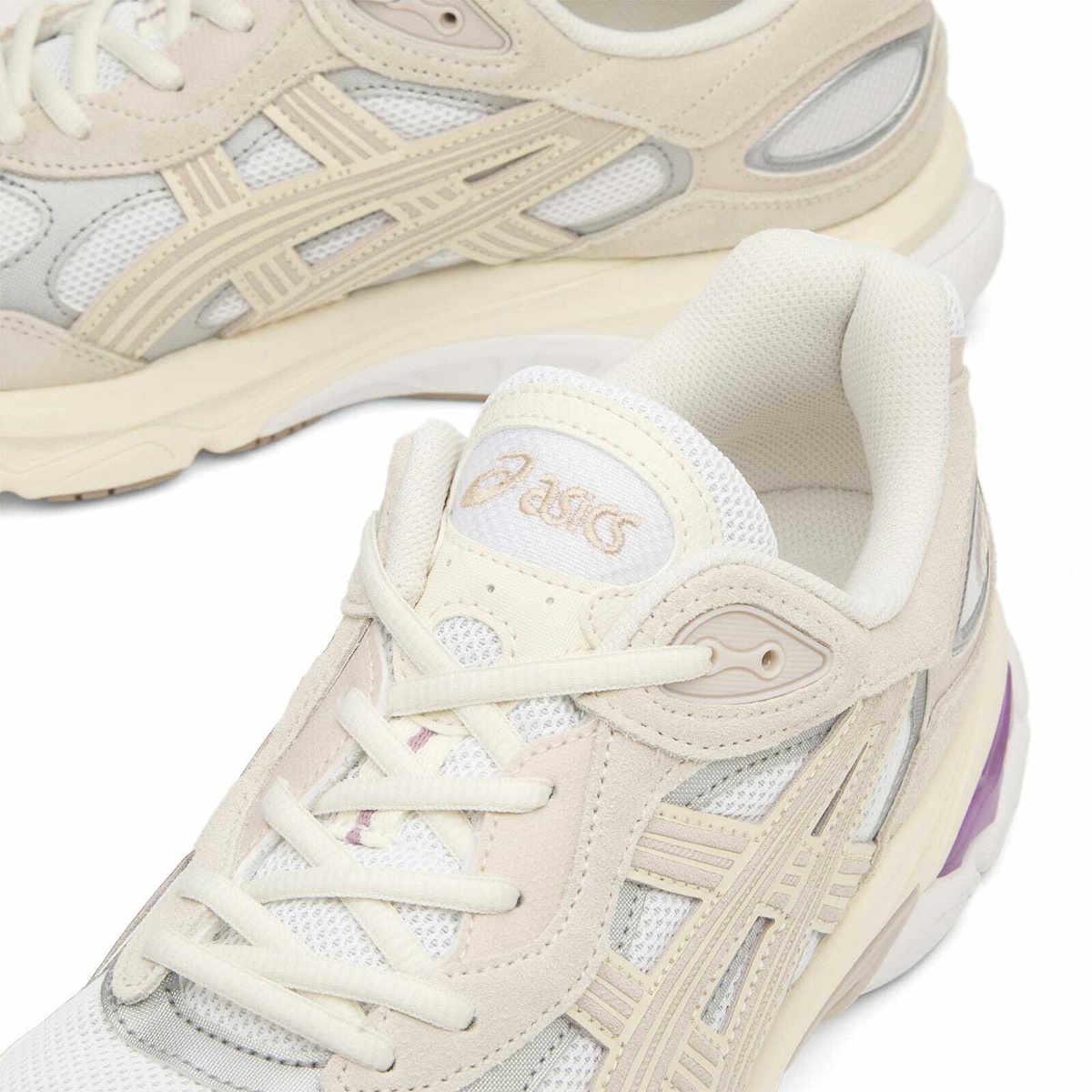 Asics Gel-Nyc 2 Sneakers in White/Taro Purple