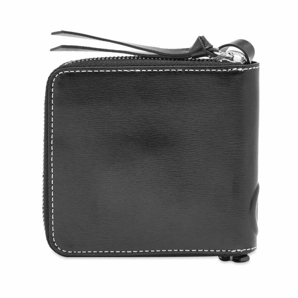 GANNI Women's Compact Zip Around Wallet in Black GANNI