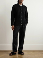Inis Meáin - Carpenter's Merino Wool and Cashmere-Blend Cardigan - Black