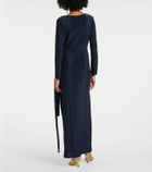 Diane von Furstenberg Simona lamé wrap dress