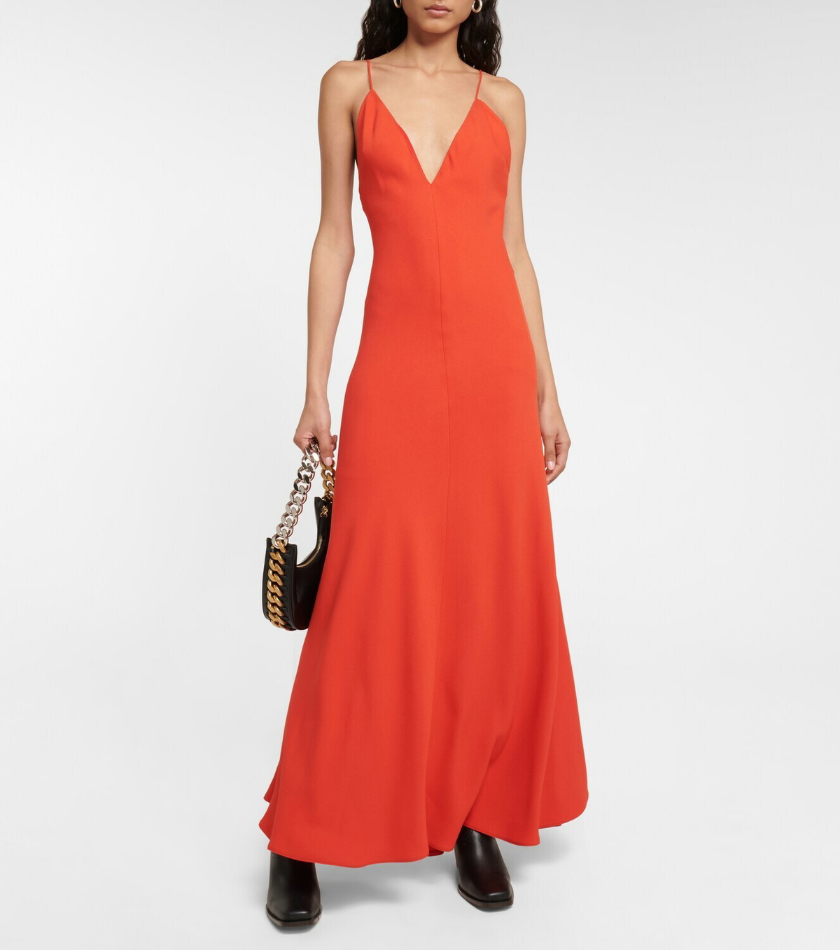 Stella McCartney - V-neck crpe gown Stella McCartney