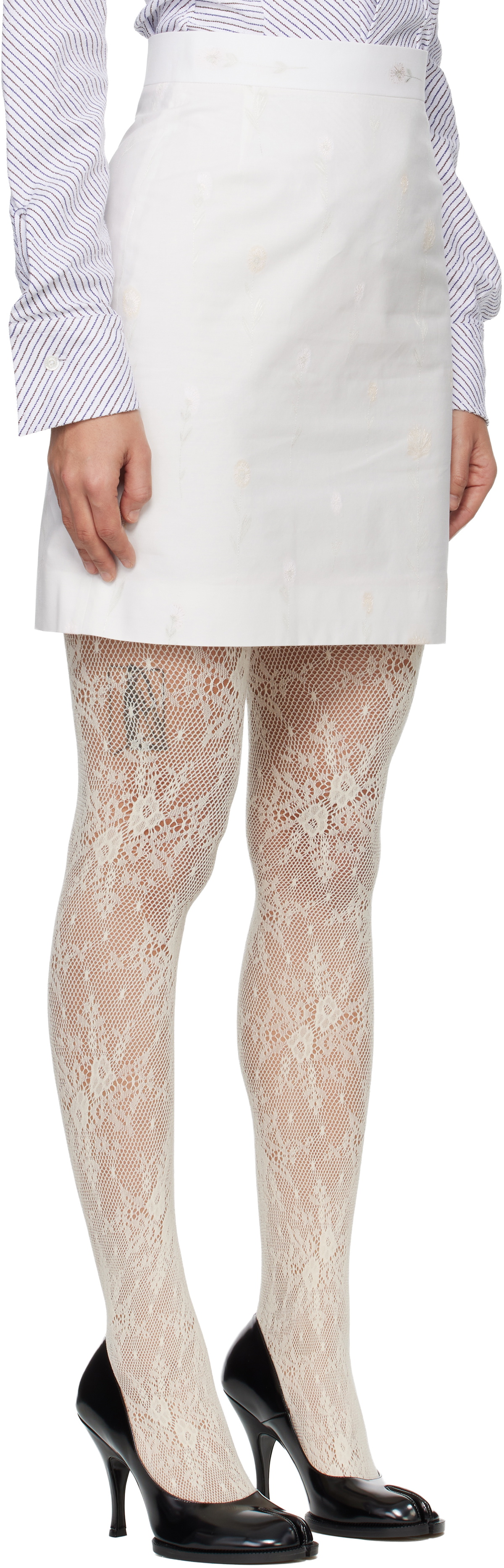 Vivienne Westwood White Crotch 45 Miniskirt