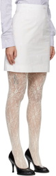 Vivienne Westwood White Crotch 45 Miniskirt