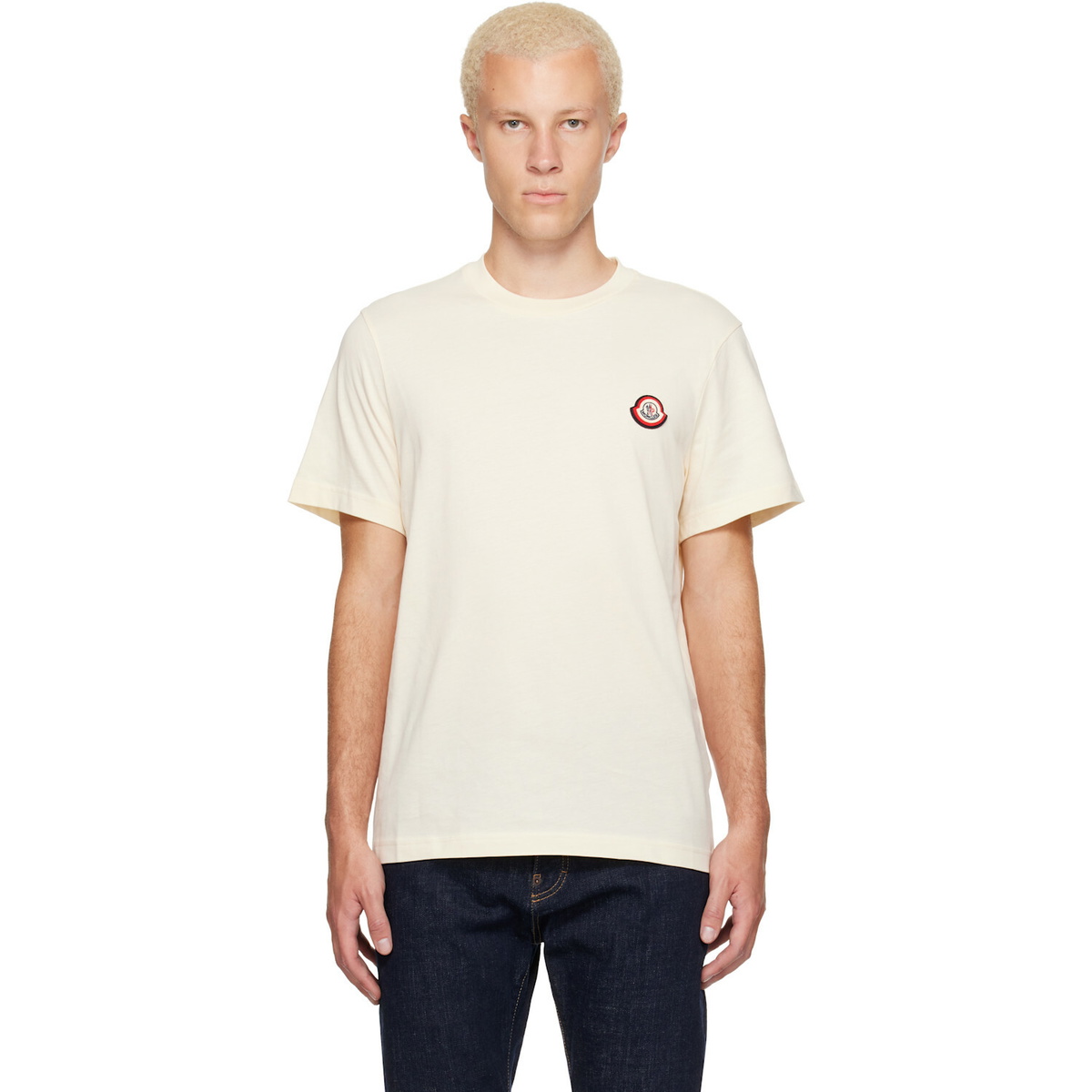 Moncler Men's Genius x Fragment T-Shirt in Yellow Moncler