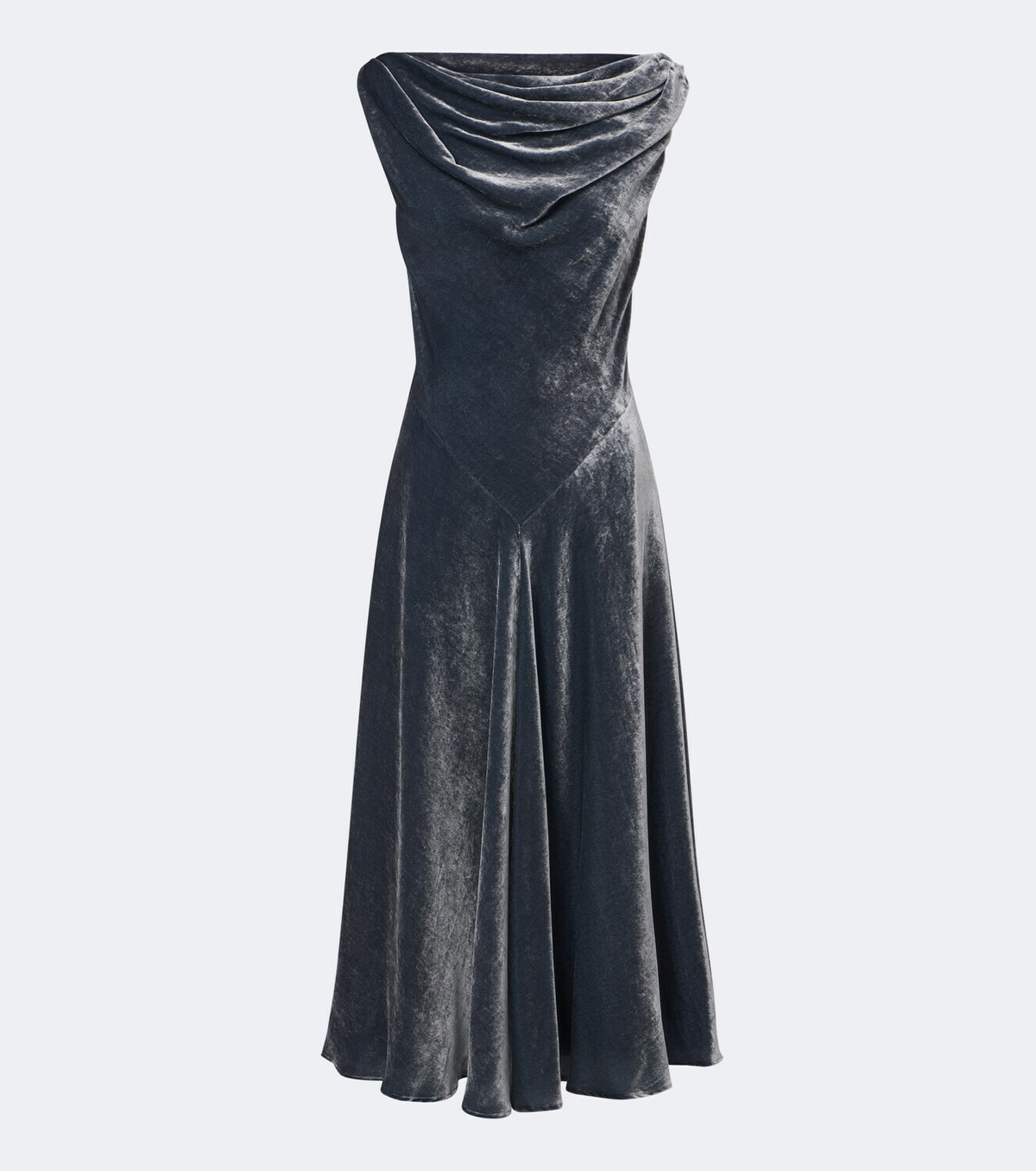 Altuzarra Drina draped velvet midi dress