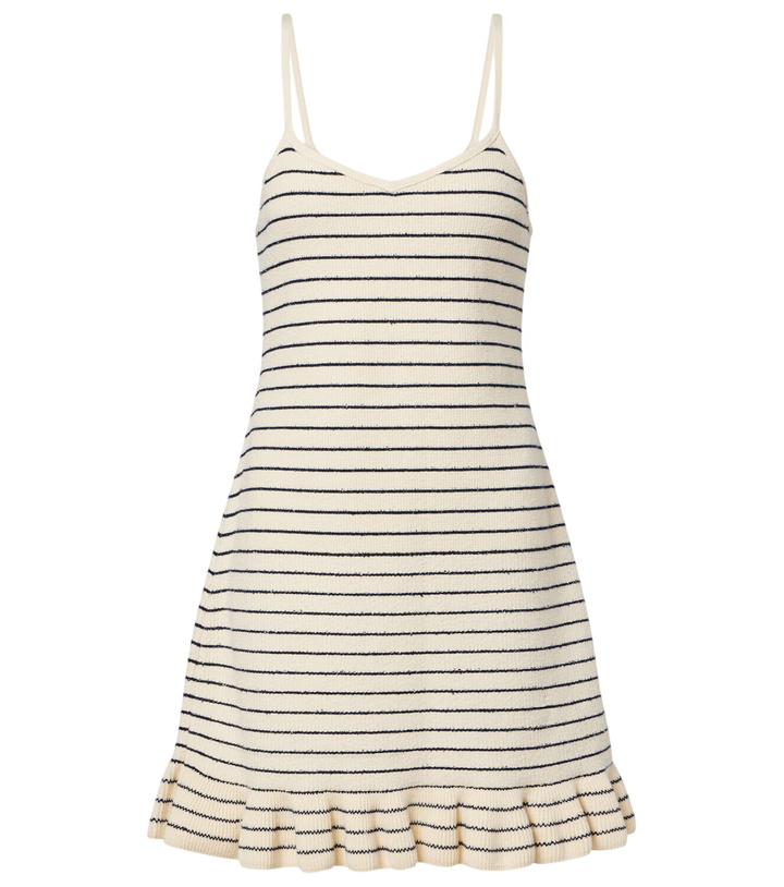 Photo: JW Anderson Striped cotton-blend minidress