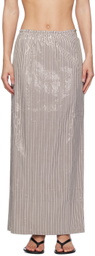 Saks Potts Brown Livia Maxi Skirt